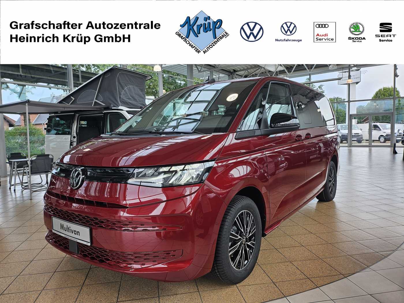 Volkswagen T7 Multivan Lang 110KW DSG+7Sitze+Kam+Navi