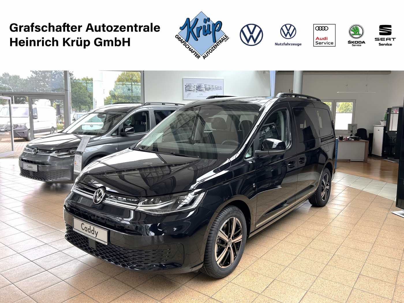 Volkswagen Caddy Maxi 2.0TDI DSG Dark Label +7Sitzer+PANO+LED+AHK