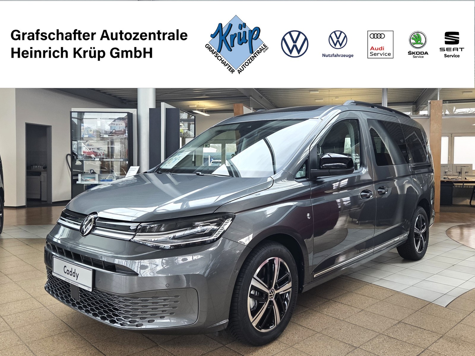 VW - Caddy 2,0 TDI Dark Label Maxi LED Navi AHK_1